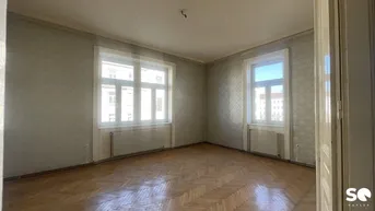 Expose #SQ - Sanierungsbedürftige 2-Zimmer Altbauwohnung mit Parkblick