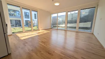 Expose ALTE DONAU - GARTENTRAUM: Gut geschnittene 1 Zimmer Terrassenwohnung in ruhiger Wohnlage