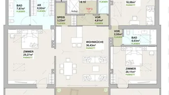 Expose DG-Wohnung in einer Villa inkl. Dachterrasse, Lift, Luftwärmepumpe, Fußbodenheizung, Weinkeller u.v.m.!