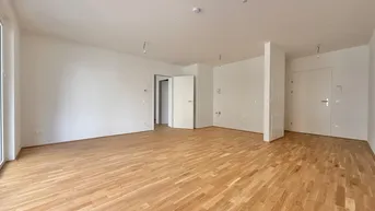 Expose Erstbezug - 2 Zimmerwohnung I Nähe Donau I ca. 5,5m² Balkon I Tiefgarage I Fußbodenheizung I Fernwärme
