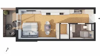 Expose Hochwertige 1-Zimmer Neubau-Wohnung mit Balkon (W10)