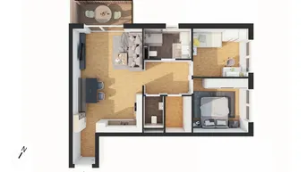 Expose Hochwertige 3-Zimmer Neubau-Wohnung mit Balkon (W13)