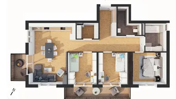 Expose Hochwertige 4-Zimmer Penthouse-Wohnung mit Terrasse (W16)
