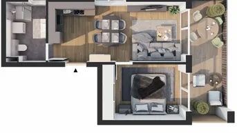 Expose 2-Zimmer Wohnung (Top BW05)