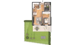 Expose Hochwertige 2-Zimmer Neubau-Gartenwohnung (W04)