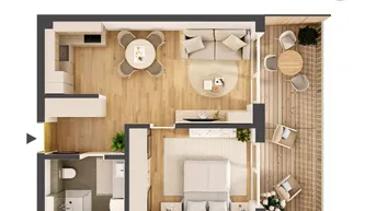Expose Hochwertige 2-Zimmer Neubauwohnung mit Balkon IW06