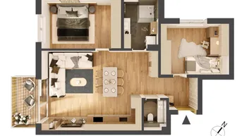 Expose Hochwertige 3-Zimmer Neubauwohnung mit Balkon HW14