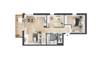 Expose 3-Zimmer Neubau-Wohnung mit Balkon (BW05)