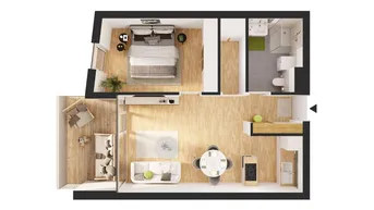 Expose 2-Zimmer Hochparterre Neubau-Wohnung mit Balkon (W08)