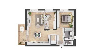 Expose 3-Zimmer Neubau-Wohnung mit Balkon (AW06)