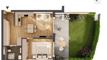 Expose Hochwertige 2-Zimmer Neubau-Gartenwohnung HW01
