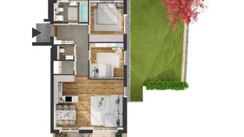 Expose Hochwertige 3-Zimmer Neubau-Gartenwohnung (W08)