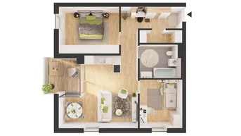 Expose 3-Zimmer Hochparterre Neubau-Wohnung mit Balkon (W07)