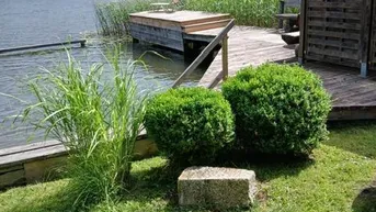Expose Einmalige Gelegenheit - Seegrundstück mit Ferienhaus in Alleinlage am Furtnerteich