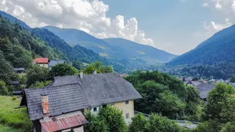 Expose EINMALIG! VIELSEITIG! IDEAL! GROSSES GRUNDSTÜCK (CA. 11.465 m²) MIT EINEM BESTANDSGEBÄUDE IN SEHR GUTER UND SONNIGER AUSSICHTSLAGE VON RADENTHEIN!