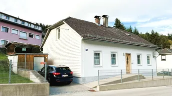 Expose Leistbares Einfamilienhaus mit Garten und Gartenhütte!