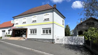 Expose Wohnen und Arbeiten mit Nähe zur Natur: Geräumiges Wohnhaus mit Geschäftslokal und ruhiger Gartenidylle