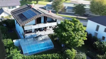 Expose Mondänes Einfamilienhaus inmitten von Pöchlarn - Pool, Garten &amp; Wellness inklusive!