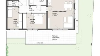 Expose Wüstenrotstraße W2: Hohe Wohnbauförderung möglich! 3-Zimmer Wohnung mit Privatgarten &amp; Terrasse - Erstbezug, Sommer 2025