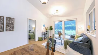 Expose WEITBLICK W3: traumhafte 2-Zimmer Wohnung in Sonnenhanglage mit unverbautem Panoramablick und Privatgarten