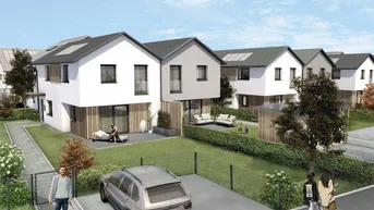 Expose Neubau-Doppelhaushälfte "SONNENFELD" - Typ B: Idyllisches Wohnvergnügen für die ganze Familie