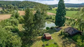 Expose Paradies für Naturliebhaber - Grundstück mit 2 Teichen und Fischerhütte!