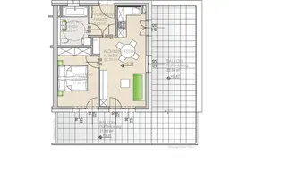 Expose Sehr schöne, helle 2 Zimmer Neubauwohnung mit 45m² Balkon