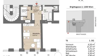 Expose Leben am Brigittaplatz | Entzückende 1,5 Zimmer Altbauwohnung | 1200 Wien