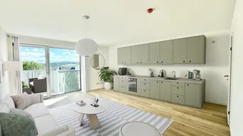 Expose SOFORT BEZIEHBAR - 3 ZI ERSTBEZUG MIT BALKON + GARTENBLICK + TIEFGARAGE IN 1140 WIEN