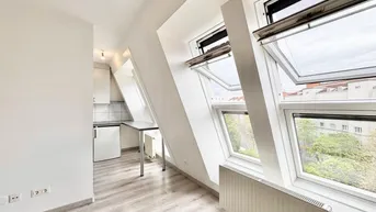 Expose Nähe U1 | 2 Zimmer Dachgeschosswohnung mit Gemeinschaftsdachterrasse