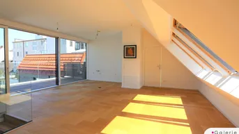 Expose Sonnige und helle DG-Wohnung mit großer Terrasse - zentral begehbar - Nähe U4/Naschmarkt