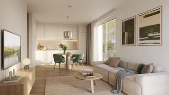Expose „Village im Dritten – PARK FLATS“ - Provisionsfreie 2-Zimmer Eigentumswohnung (Erstbezug) mit Balkon