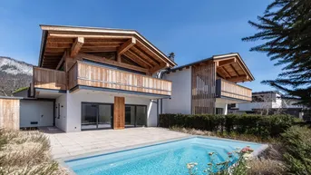 Expose Traumhaftes Neubauchalet mit Salzwasserpool und Bergblick ( 05192 )