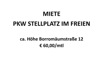 Expose MIETE - SALZBURG STADT - ca. Höhe Borromäumstraße 12: PKW Stellplatz im Freien