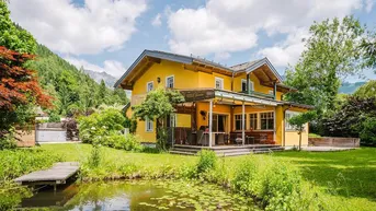 Expose Zuhause in den Bergen! Familienidyll mit Naturschwimmteich und Bergblick in Werfenweng