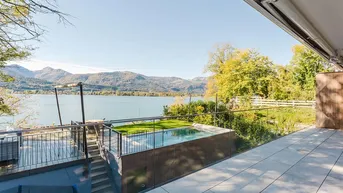 Expose LOGENPLATZ IN ERSTER SEEREIHE!Luxusmaisonette mit Pool und Boje am Wolfgangsee