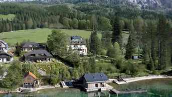 Expose Dolce Vita am glitzernden Attersee!4-Zimmer Gartenwohnung mit privatem Seezugang