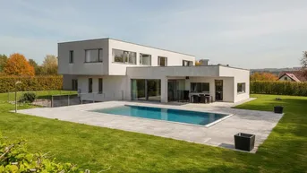 Expose ARCHITEKTENTRAUM MIT WEITLÄUFIGEM GRUNDSTÜCK!Moderne Villa nahe Ried