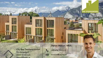Expose Zuhause am Sonnenplateau – stilvolles Eckreihenhaus mit Garten in Götzens
