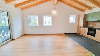 Expose Moderne 2-Zimmer-Wohnung im Erstbezug mit Balkon im Dachgeschoss