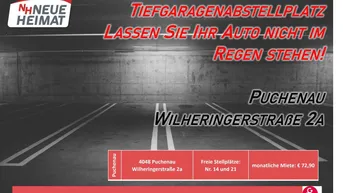 Expose PARKPLATZ BUCHEN STATT SUCHEN - TIEFGARAGENPLÄTZE IN PUCHENAU ZU VERMIETEN!
