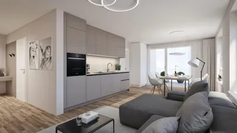 Expose Neubauprojekt direkt am Stadtplatz in Mauthausen - Moderne 2-Zimmer-Genossenschaftswohnung mit Loggia