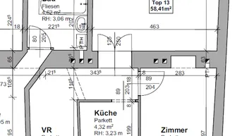 Expose Nahe Naschmarkt: Attraktive Zwei-Zimmer-Wohnung in Hofruhelage!!!