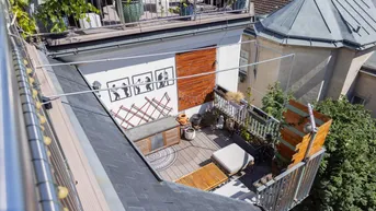 Expose Herrliche DG-Maisonette mit 2 Hof-Terrassen bei der Volksoper, Währinger Straße