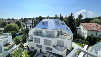 Expose Lichtdurchflutete Penthouse Architektur - barrierefreie 5-Zimmer Maisonette-Wohnung in exklusiver Lage mit teiloffener Galerieebene, zahlreichen Terrassen, 2 Bädern und PKW-Garagenplatz