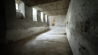 Expose Seltene Gelegenheit: Sehr hohes, geräumiges Kellermagazin mit Tageslicht und Fenstern zum Hof, Wasser- und Stromanschluss und WC