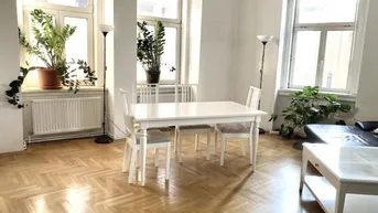 Expose Sehr hübsche, sonnige und stilvolle Albauwohnung: Toplage Nähe Mariahilferstraße, 3 Zimmer + Küche, 2. Stock, U3-Zieglergasse!