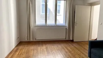 Expose Rudolfsplatz: hübsches Lager im 2. Stock eines gepflegten Hauses, 3 Räume, zentral begehbar, Küchenzeile, Bad+WC, freundlich+ruhig, U1 + U4 Schwedenplatz!