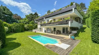 Expose Luxuriöse Villa mit Panorama-Blick in den Pötzleinsdorfer Schloßpark, Wellnessoase und Gartenidylle