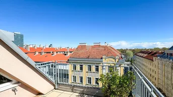 Expose Dachgeschoßwohnung mit 2 Terrassen nahe der Gänsehäufelbrücke